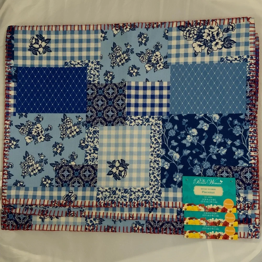 The Pioneer Woman 3 Reversible Heritage Patchwork Placemats